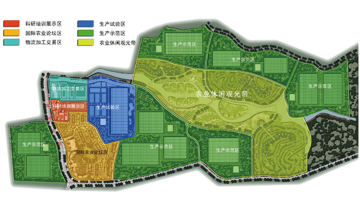 >所属分类 现代农业 项目按空间功能规划为"五区一带,即